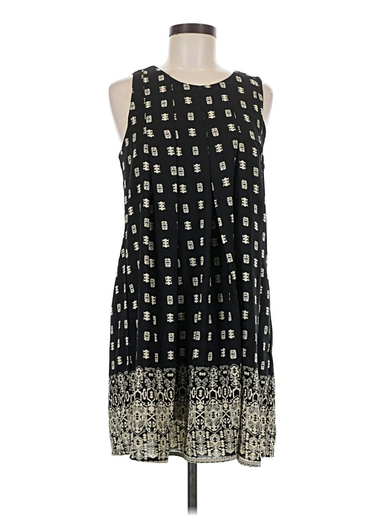 Pre-owned Japna Casual Dress In Black