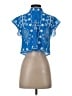 Unbranded Blue Short Sleeve Blouse Size S - photo 2