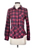 Sundance 100% Cotton Plaid Red Long Sleeve Button-Down Shirt Size S - photo 1