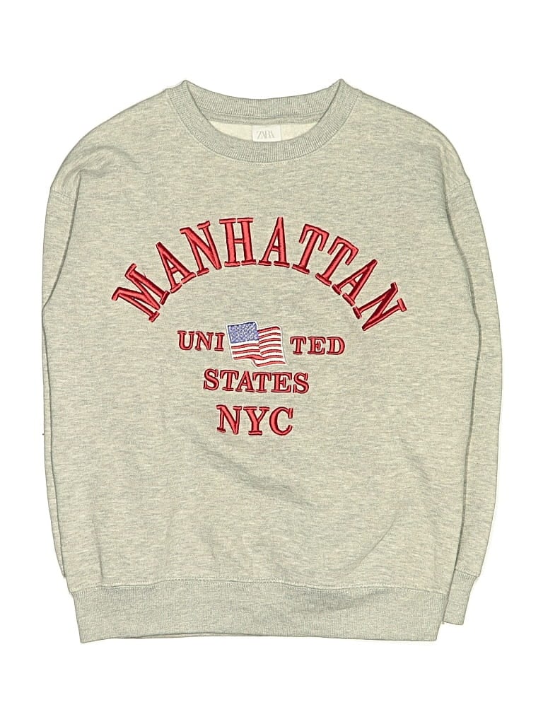 Pre-owned Zara Kids' Sweatshirt In Gray
