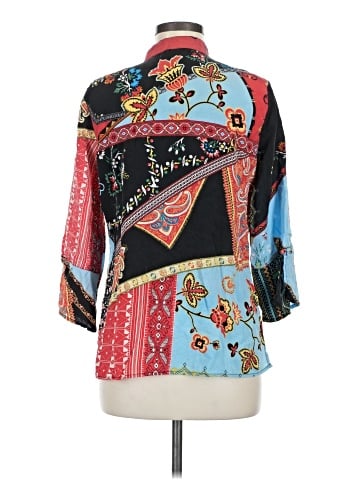 Citron 3/4 Sleeve Silk Top (view 2)