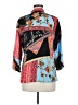 Citron 100% Silk Paisley Blue 3/4 Sleeve Silk Top Size M - photo 2