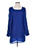 Millau 100% Polyester Blue Long Sleeve Blouse Size S - photo 1