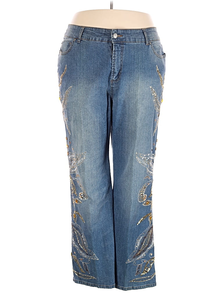 Pre-owned Ashley Stewart Jeans In Blue