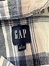 Gap 100% Cotton Plaid Blue Long Sleeve Button-Down Shirt Size L - photo 7