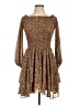Bardot 100% Polyester Animal Print Brown Cocktail Dress Size 10L - photo 1