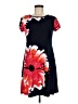 Tiana B. Print Red Casual Dress Size 6 - photo 1