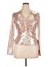 Anthropologie Metallic Silver Long Sleeve Blouse Size XL - photo 1