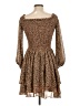 Bardot 100% Polyester Animal Print Brown Cocktail Dress Size 10L - photo 2