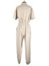 Shein 100% Polyester Solid Tan Jumpsuit Size 8 - 10 - photo 2