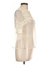 J Gee 100% Polyester Ivory 3/4 Sleeve Blouse Size L - photo 4
