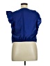 Express Blue Short Sleeve Blouse Size XL - photo 2