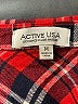 Active USA 100% Cotton Plaid Red Long Sleeve Button-Down Shirt Size M - photo 7