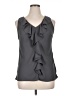 AB Studio 100% Polyester Gray Sleeveless Blouse Size XL - photo 1