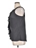 AB Studio 100% Polyester Gray Sleeveless Blouse Size XL - photo 5