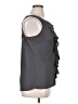 AB Studio 100% Polyester Gray Sleeveless Blouse Size XL - photo 4