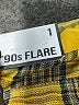 Almost Famous 100% Polyester Plaid Yellow Casual Pants Size 1 - photo 8