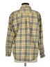 Unbranded 100% Cotton Plaid Yellow Long Sleeve Button-Down Shirt Size M - photo 2