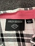 Harley Davidson 100% Viscose Plaid Ivory Long Sleeve Button-Down Shirt Size L - photo 7