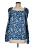 Ann Taylor LOFT Blue 3/4 Sleeve Blouse Size M - photo 1