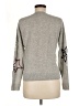 Cynthia Rowley 100% Cashmere Stars Silver Cashmere Pullover Sweater Size M - photo 2