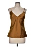 Zara 100% Polyester Gold Sleeveless Blouse Size M - photo 1