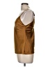 Zara 100% Polyester Gold Sleeveless Blouse Size M - photo 5