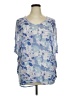 Akemi + Kin Blue Short Sleeve Blouse Size S - photo 1