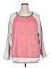 Cuddl Duds Color Block Pink Sweatshirt Size XL - photo 1