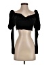 Missguided Black 3/4 Sleeve Blouse Size 2 - photo 1
