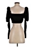 Missguided Black 3/4 Sleeve Blouse Size 2 - photo 2