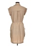 Monteau 100% Polyester Solid Tan Casual Dress Size M - photo 2
