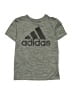 Adidas 100% Recycled Polyester Gray Active T-Shirt Size 8 - photo 1