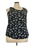 Time and Tru Blue Sleeveless Blouse Size 22 - photo 1