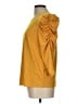Adrianna Papell Yellow 3/4 Sleeve Top Size L - photo 5