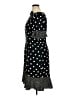 Talbots 100% Polyester Polka Dots Black Casual Dress Size 14 - photo 5