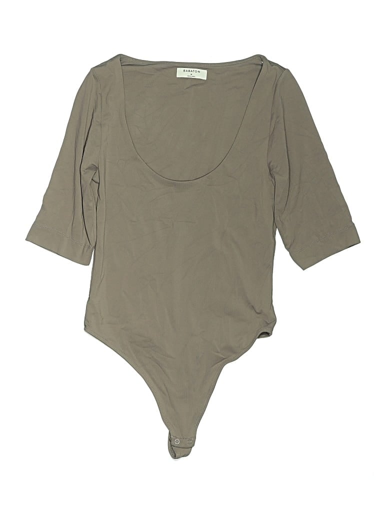 Pre-owned Babaton Bodysuit In Gray