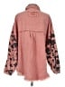 Pol 100% Cotton Hearts Pink Denim Jacket Size S - photo 2