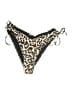 Unbranded Animal Print Brown Black Swimsuit Bottoms Size XL - photo 1
