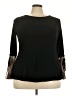 Avenue Black 3/4 Sleeve Top Size 22 Plus - photo 1