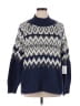 Lucky Brand Chevron-herringbone Blue Pullover Sweater Size XL - photo 1