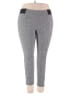 Terra & Sky Houndstooth Gray Ivory Active Pants Size 1X - photo 1