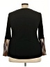 Avenue Black 3/4 Sleeve Top Size 22 Plus - photo 2