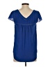 Maeve 100% Polyester Blue Short Sleeve Blouse Size 0 - photo 2