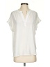 Pleione 100% Polyester Ivory Short Sleeve Blouse Size S - photo 1