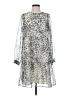 Ann Taylor LOFT Animal Print Silver Cocktail Dress Size S - photo 1