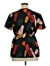 Shein Curve 100% Polyester Black Short Sleeve Blouse Size 12 - photo 2