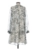 Ann Taylor LOFT Animal Print Silver Cocktail Dress Size S - photo 2