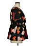Shein Curve 100% Polyester Black Short Sleeve Blouse Size 12 - photo 4