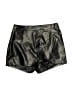 Shein 100% Polyester Metallic Black Shorts Size M - photo 1